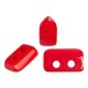 Cuentas de vidrio Piros® by Puca® - Opaque coral red 93200